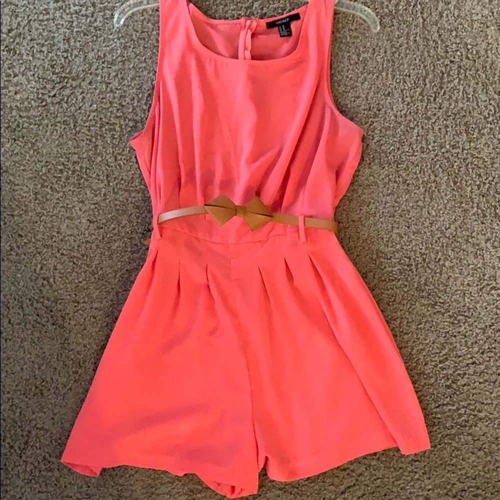 Forever 21 pink romper